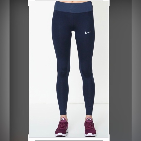 Nike Power Essential Running Tights Leggings 831650-451 Size: M - Picture 3 of 13